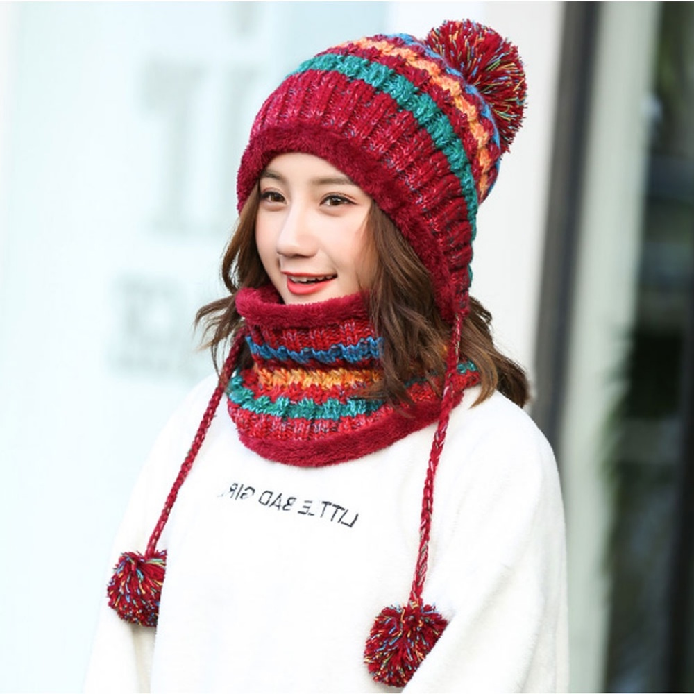 Colorful Knit Hat for Women - Picture 2 of 7